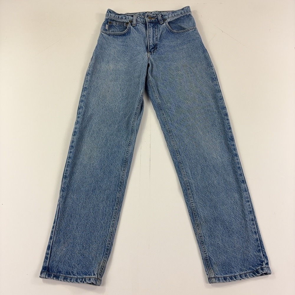 Vintage Carhartt Jeans Mens 28x32 Blue Light Wash Regular Fit Straight Leg Denim